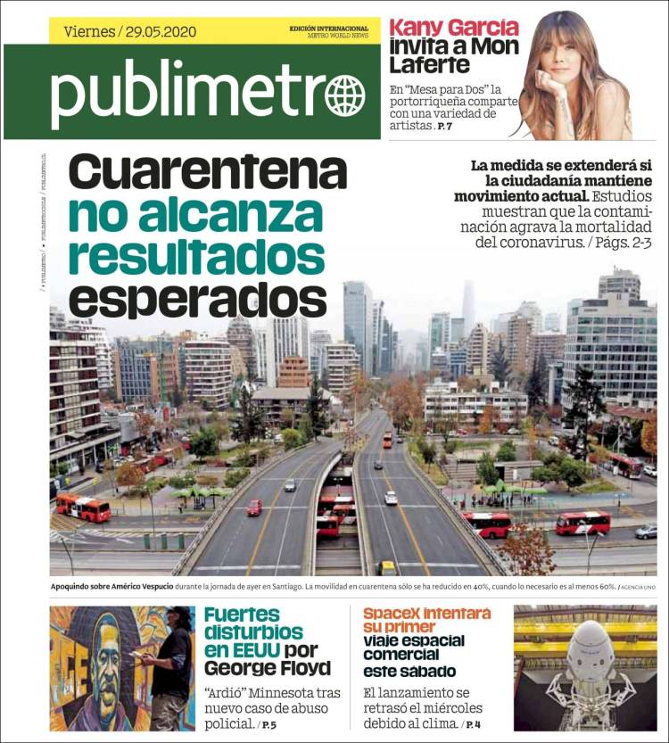 Portada de Publimetro (Chile)