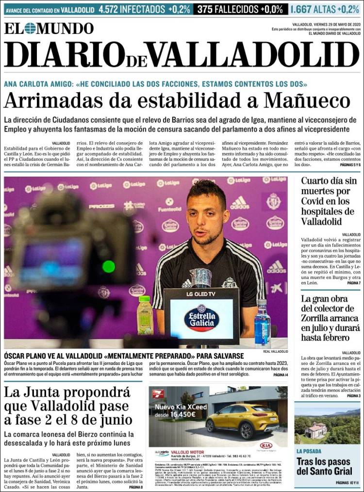 Portada de Diario de Valladolid (Espa&ntilde;a)
