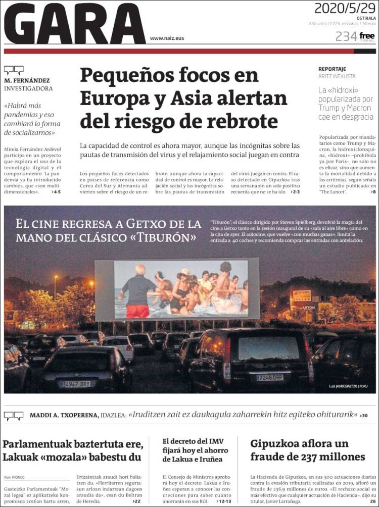 Portada de Gara (Espa&ntilde;a)