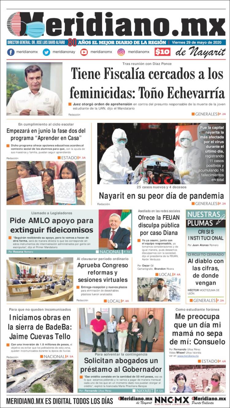 Portada de Meridiano (México)