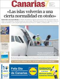 Portada de Canarias 7 (España)