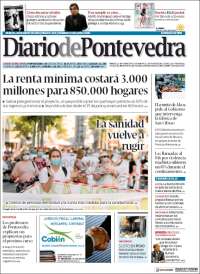 Portada de Diario de Pontevedra (España)