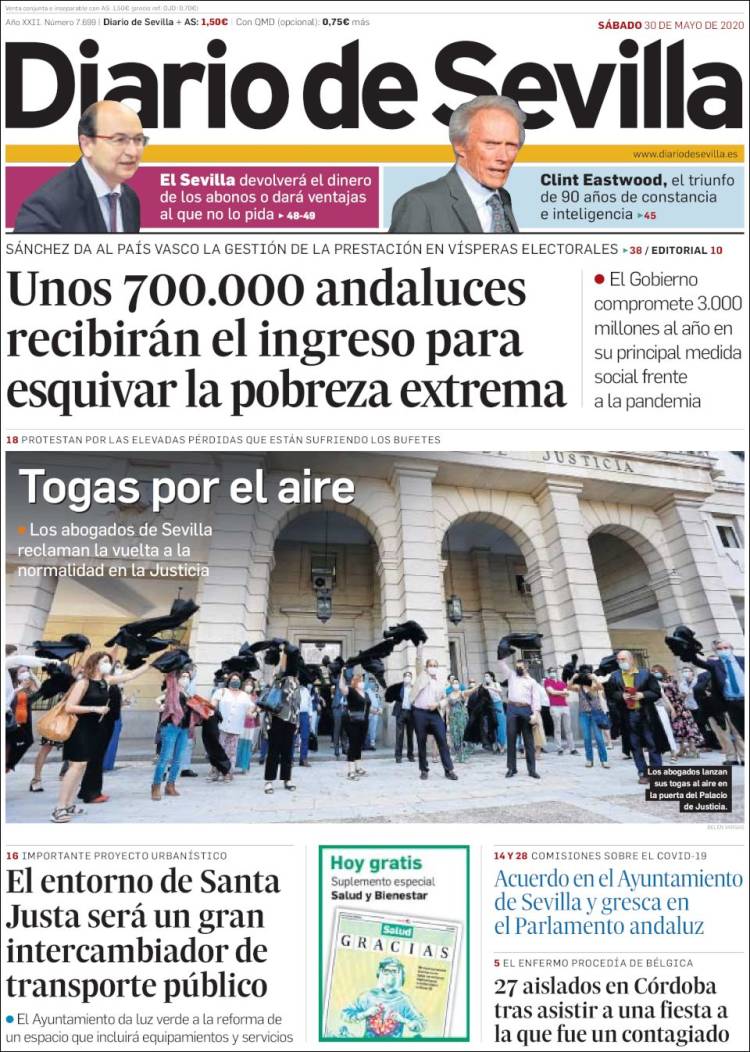 Portada de Diario de Sevilla (España)