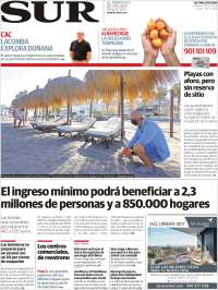 Portada de Diario el Sur (España)