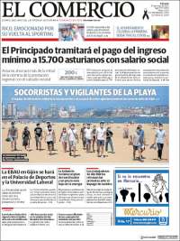 Portada de El Comercio - Gijón (España)