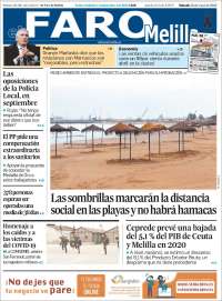 Portada de El Faro de Melilla (España)