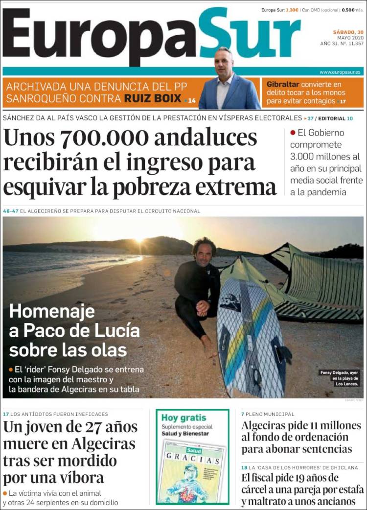Portada de Europa Sur (España)