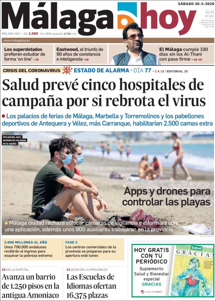 Portada de Málaga Hoy (España)