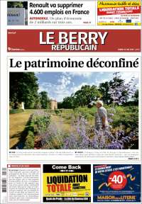 Portada de Berry Republicain (Francia)