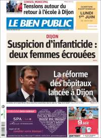 Portada de Le Bien Public (Francia)