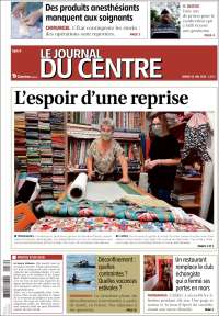 Portada de Le Journal du Centre (Francia)