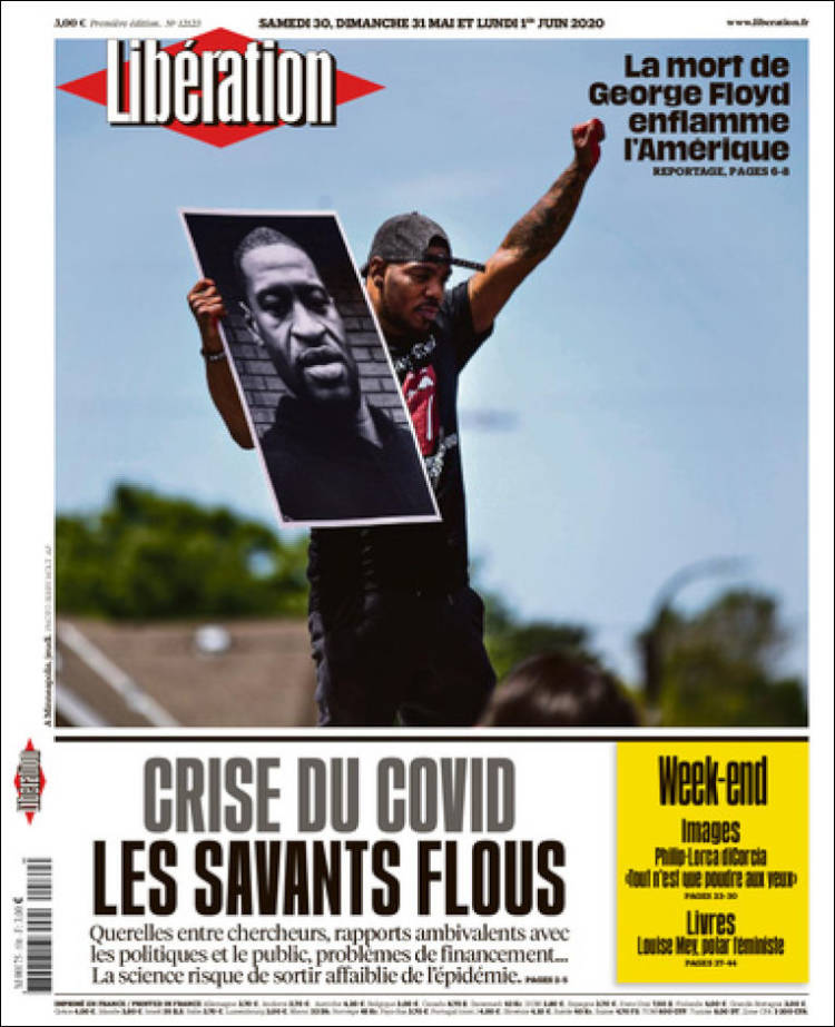 Portada de Libération (France)