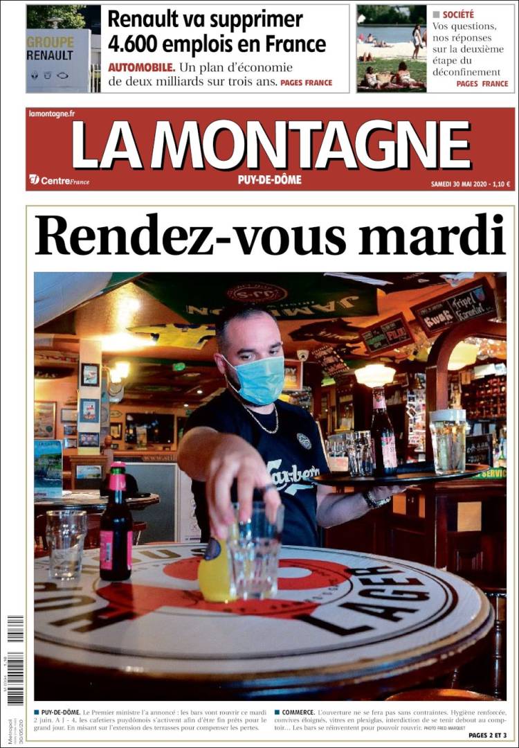 Portada de La Montagne (Francia)