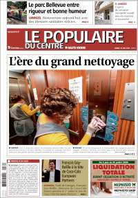 Portada de Le Populaire du Centre (Francia)