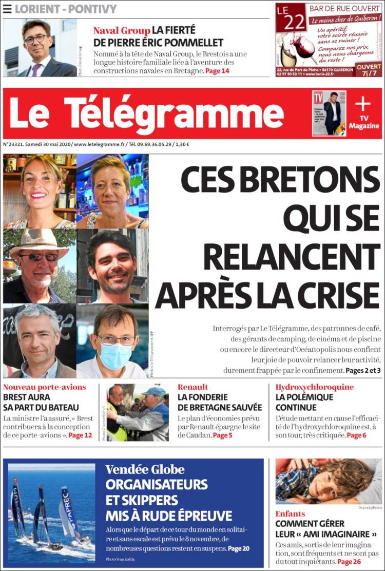 Portada de Télégramme (France)