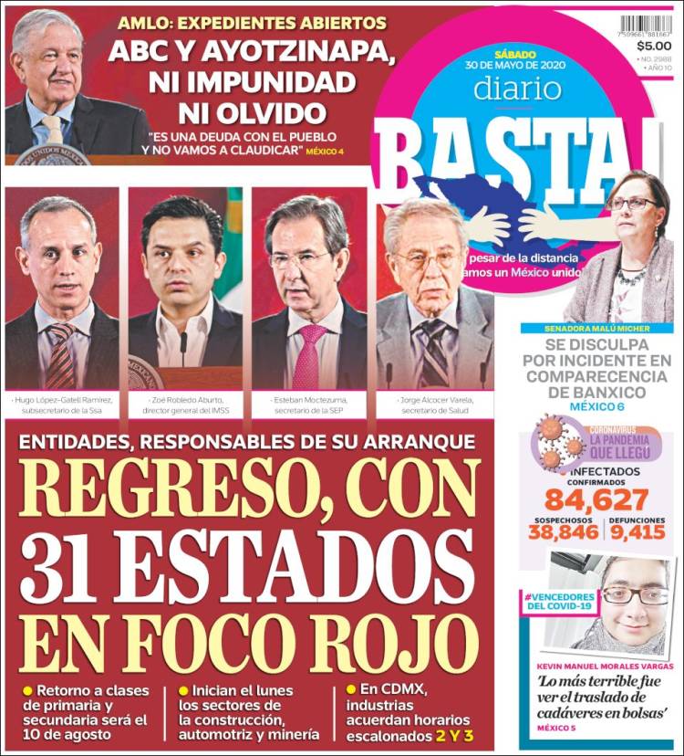 Portada de Diario Basta (M&eacute;xico)