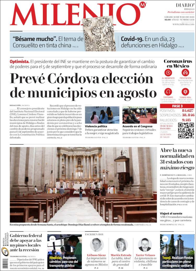 Portada de Milenio de Hidalgo (M&eacute;xico)
