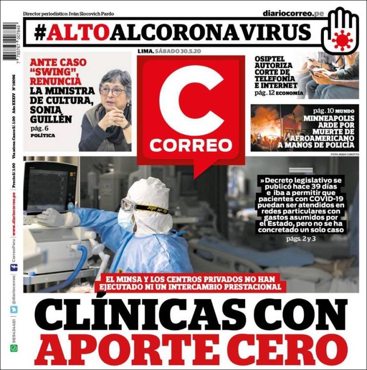 Portada de Diario Correo (Perú)