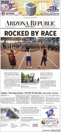 Portada de Arizona Republic News (USA)