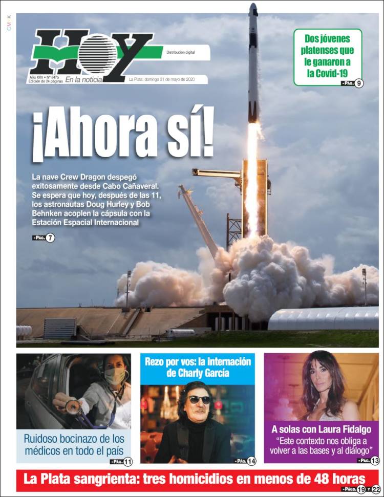 Portada de Diario Hoy (Argentina)