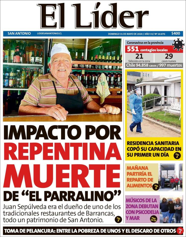 Portada de Lider de San Antonio (Chile)