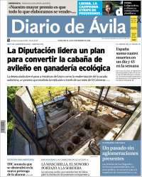 Portada de Diario de Ávila (España)