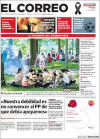 Portada de El Correo (España)