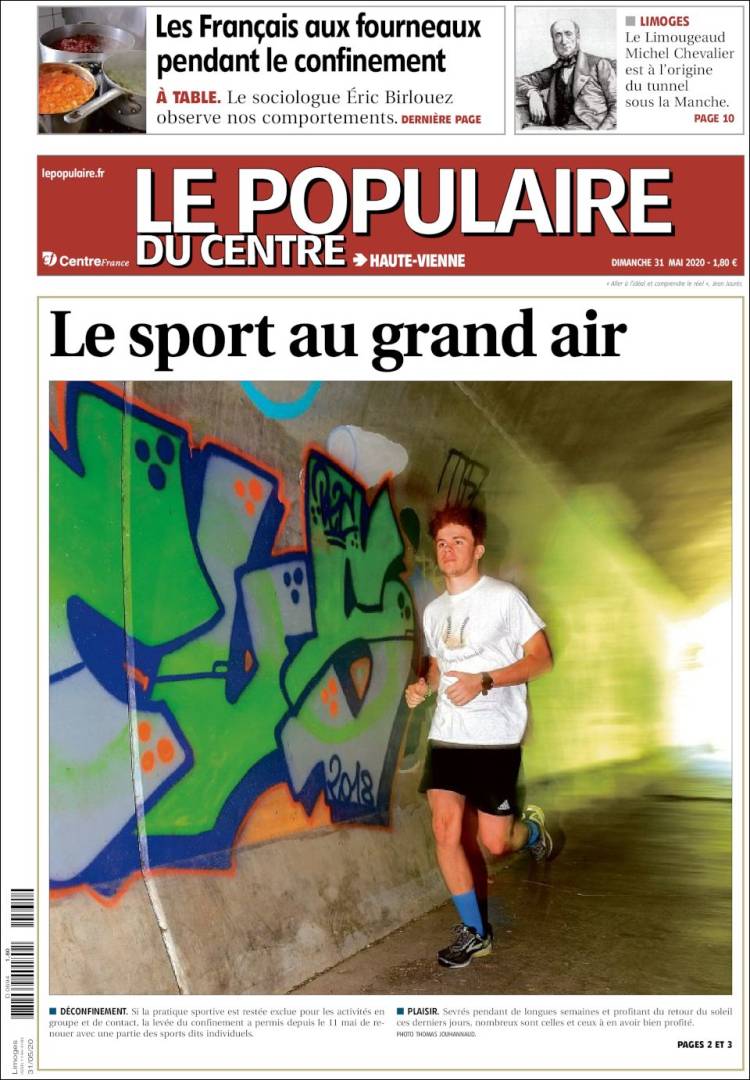 Portada de Le Populaire du Centre (Francia)