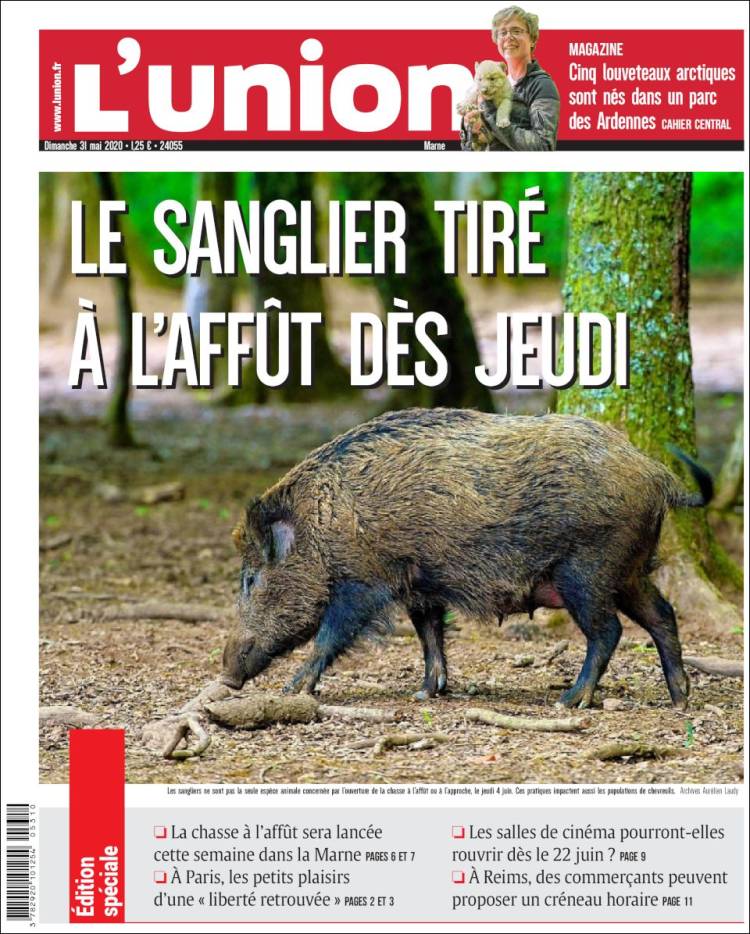 Portada de L'Union (Francia)