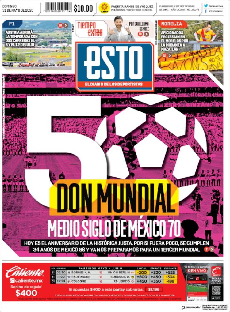 Portada de Esto (M&eacute;xico)