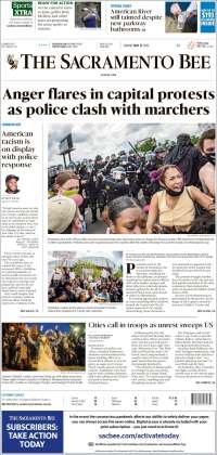 Portada de The Sacramento Bee (USA)