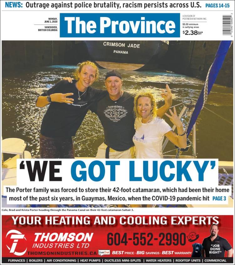 Portada de The Province (Canada)