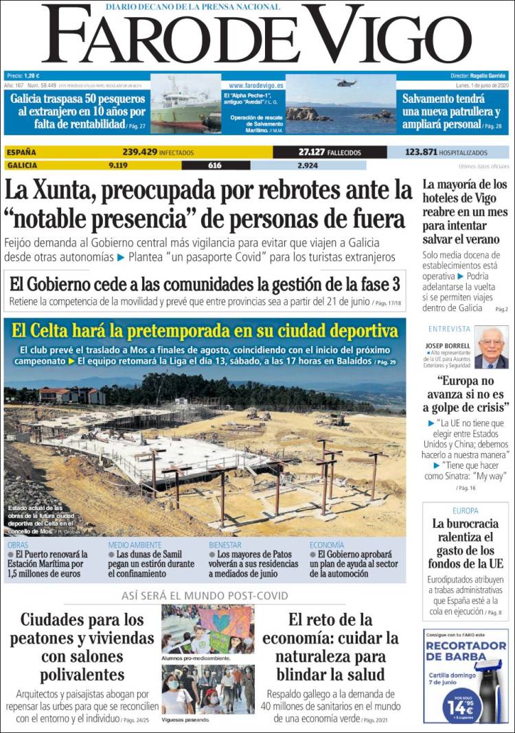 Portada de Faro de Vigo (Espa&ntilde;a)