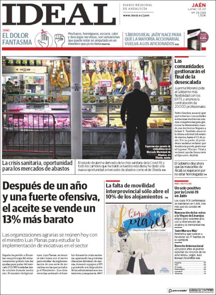 Portada de El Ideal de Jaén (Espa&ntilde;a)