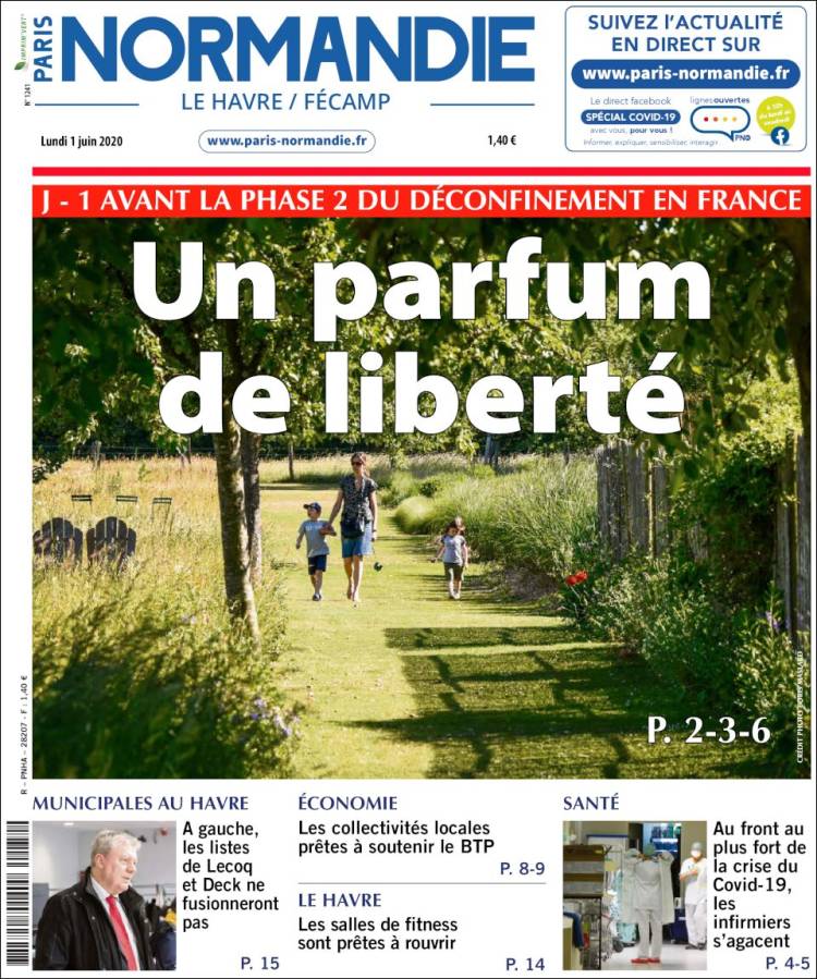 Portada de Le Havre Libre (Francia)