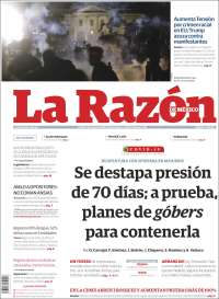 Portada de La Razón (México)