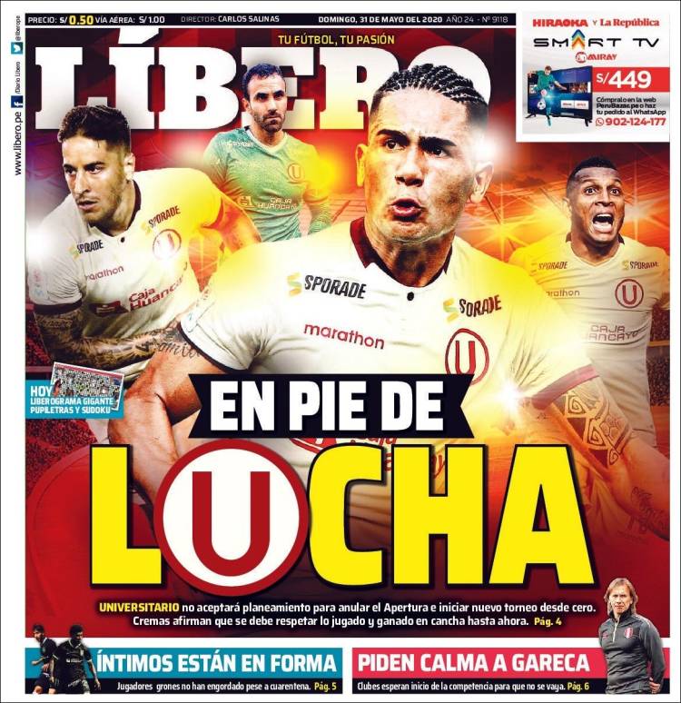 Portada de Líbero (Per&uacute;)