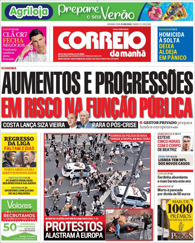 Portada de Correio da Manhã (Portugal)