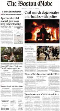 Portada de Boston Globe (USA)