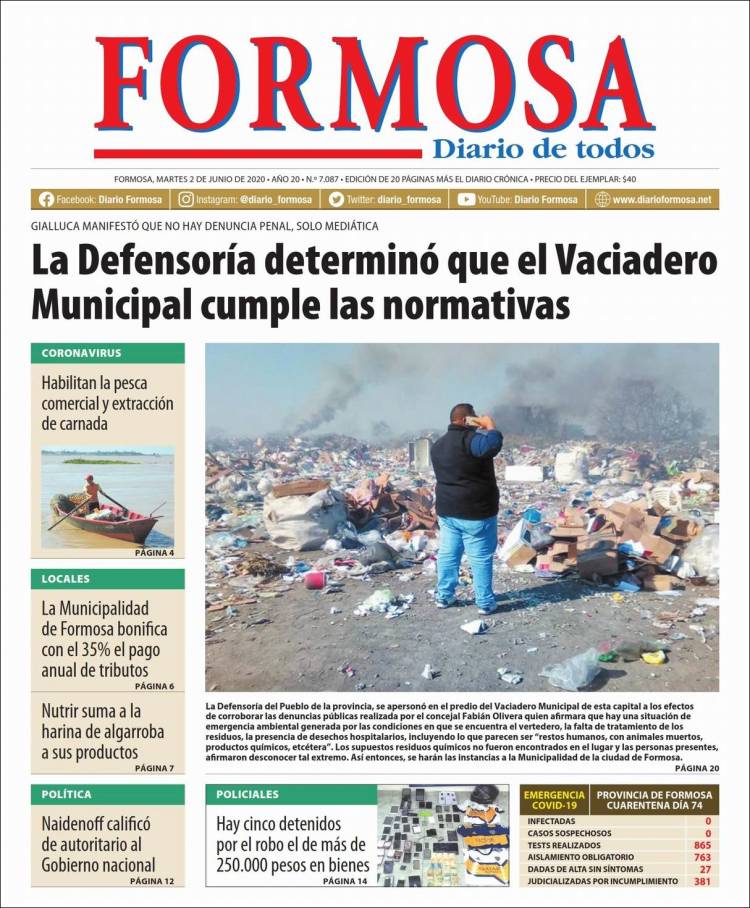Portada de Formosa (Argentina)