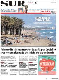 Portada de Diario el Sur (España)