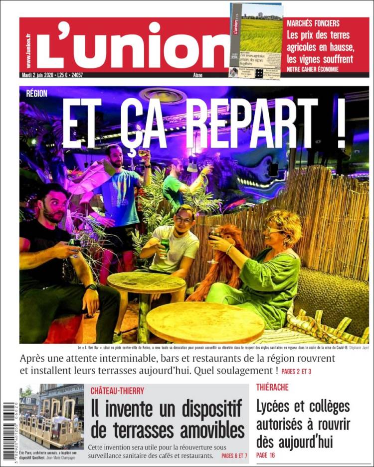 Portada de L'Union (Francia)