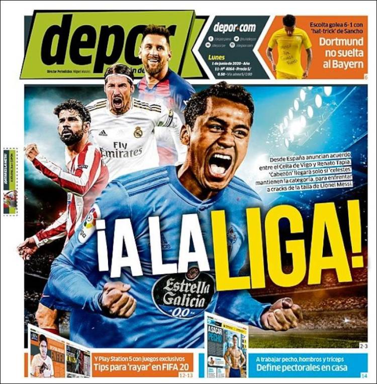 Portada de Depor (Per&uacute;)