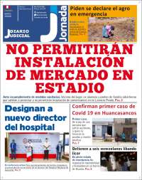 Portada de Diario Jornada (Perú)