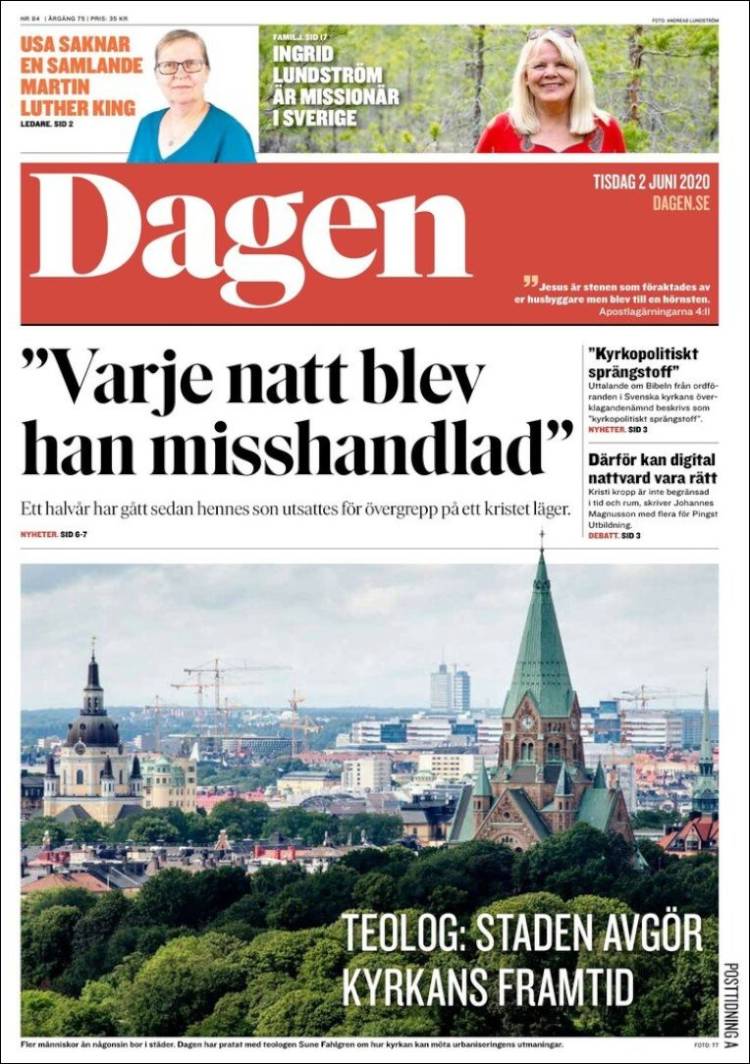 Portada de Dagen (Suecia)