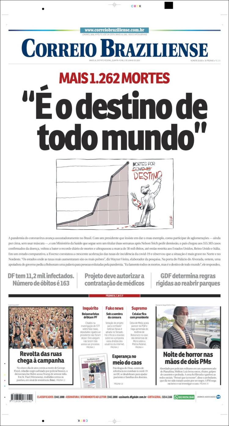 Portada de Correio Braziliense (Brasil)