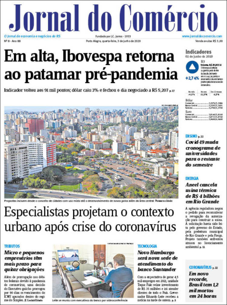 Portada de Jornal do Comércio (Brasil)