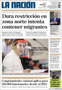 Portada de La Nación - Costa Rica (Costa Rica)