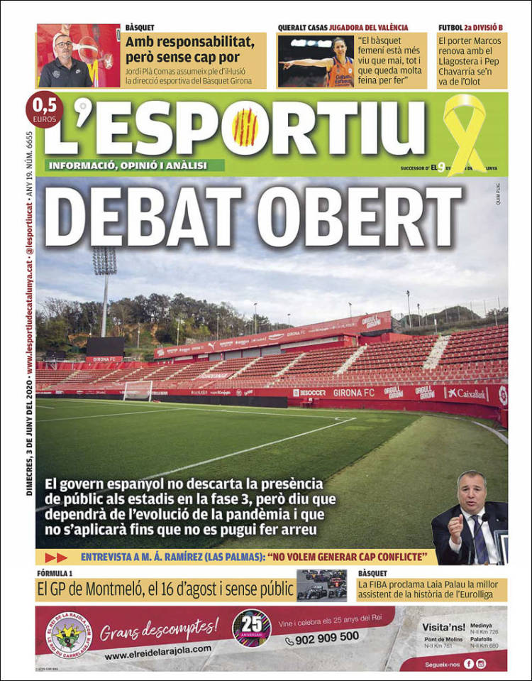 Portada de L'Esportiu : Girona (España)