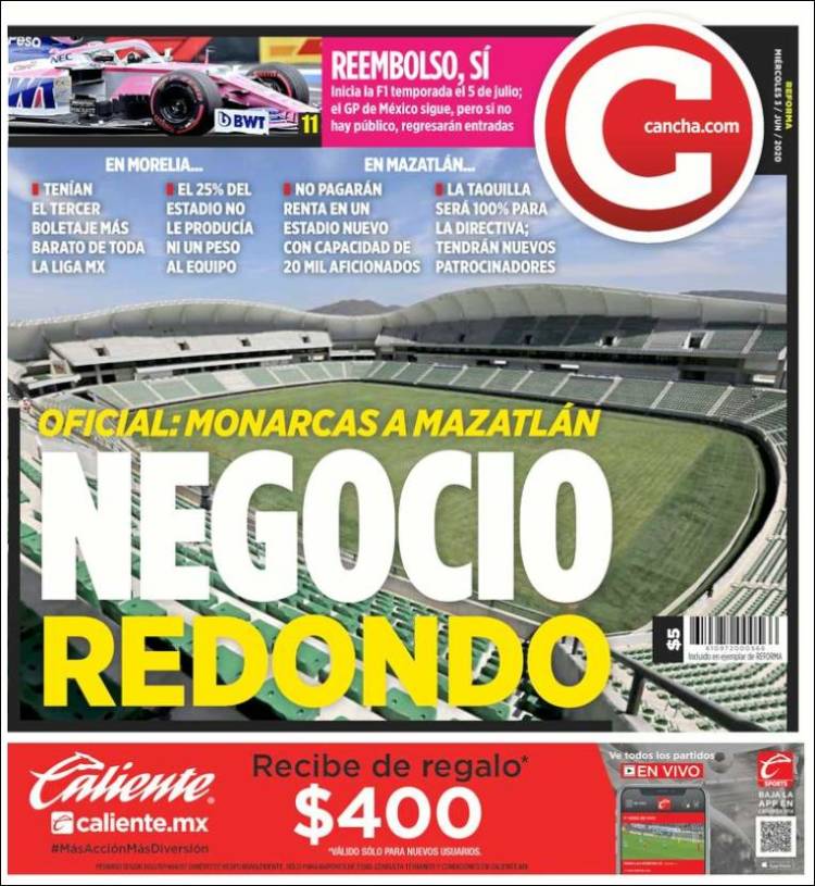 Portada de Cancha (México)